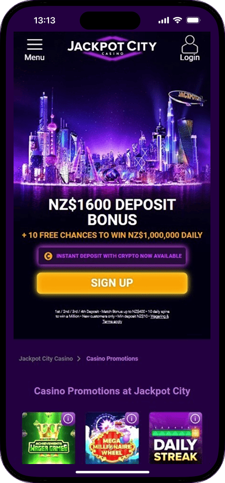 Jackpot City Casino bonuses and promotions